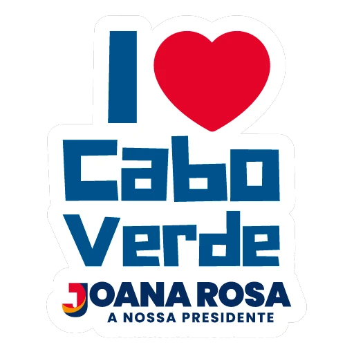 Sticker I love Cabo Verde